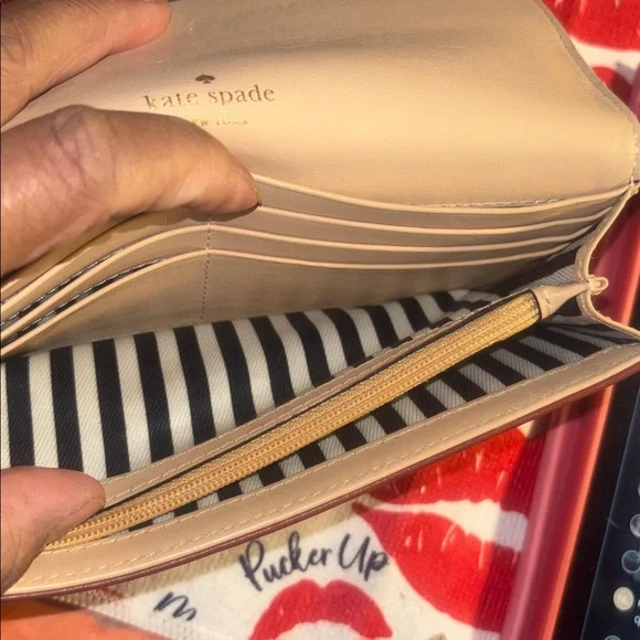 Kate Spade Tan Leather Wristlet - Picture 5 of 10